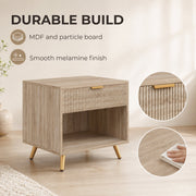 MDF and particle board build with smooth melamine finish being wiped clean
