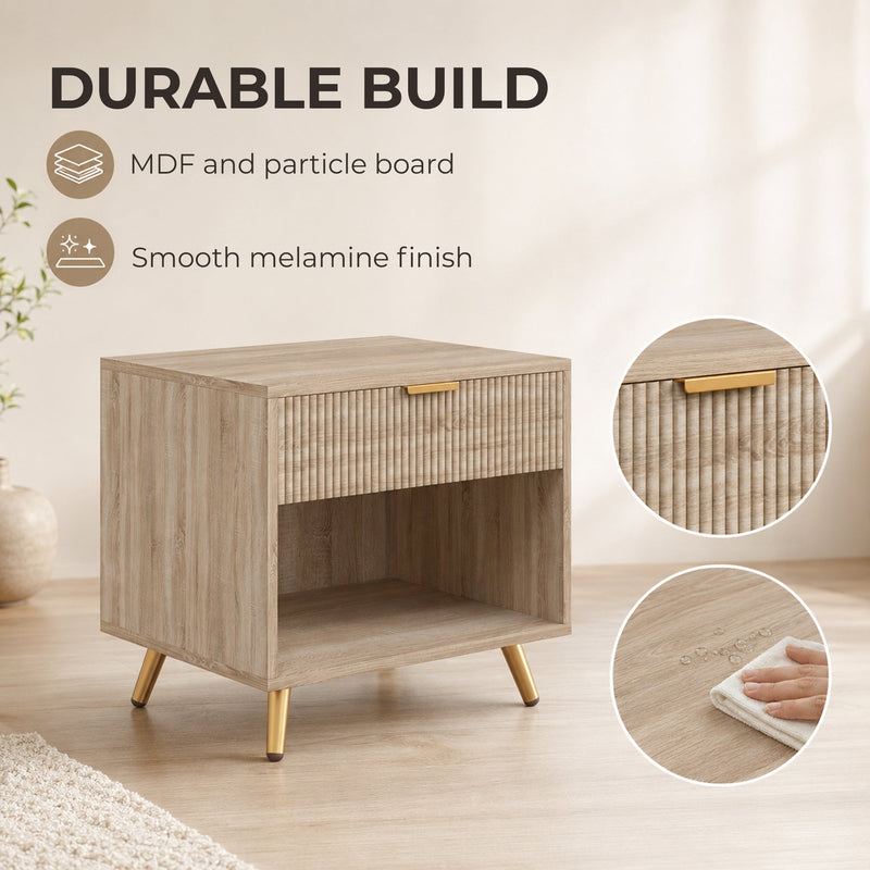 MDF and particle board build with smooth melamine finish being wiped clean