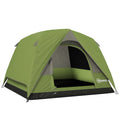 3 Person Waterproof Camping Tent With Mesh Windows And Groundsheet Olive Green