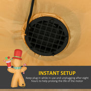 Air blower grille on the inflatable fabric with instant setup callout