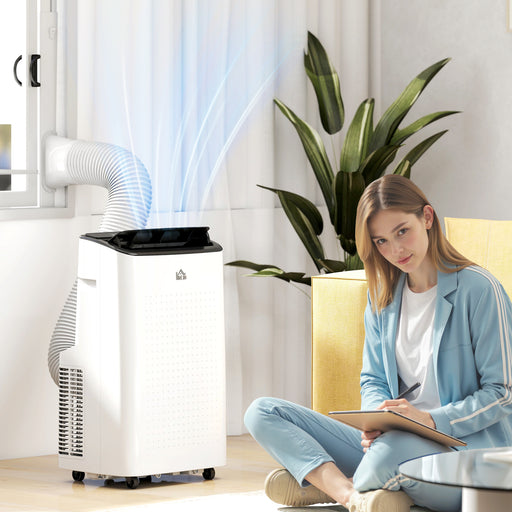 14000 BTU Mobile Air Conditioner With WiFi Smart Control For Rooms Up To 35 SQM White