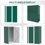 Multi-angle display of the green shed from four sides