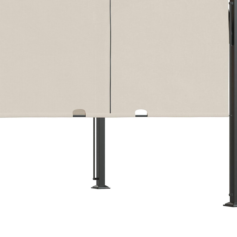 An image of a Beige 3m x 3m Garden Pergola With Retractable Roof 