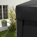 Image of an Outsunny 4m Hexagon Gazebo With Sides, Black