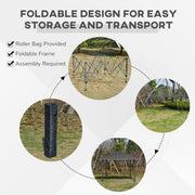 Image of an Outsunny 4m x 4m Pop Up Garden Gazebo, Dark Grey