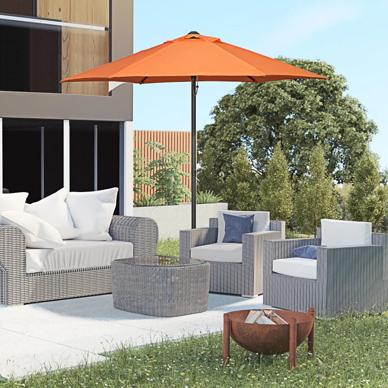 Image of an Orange Sun Parasol
