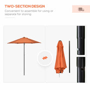 Image of an Orange Sun Parasol