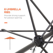 Image of an Orange Sun Parasol
