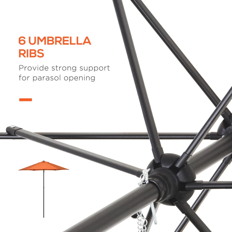 Image of an Orange Sun Parasol