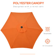 Image of an Orange Sun Parasol
