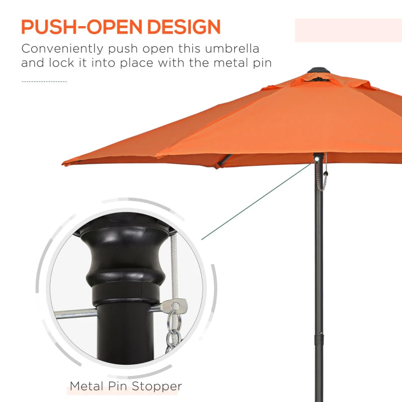 Image of an Orange Sun Parasol