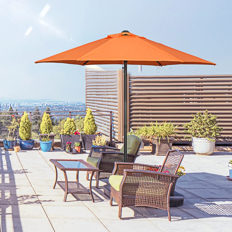 Image of an Orange Sun Parasol