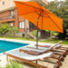 Image of an Orange Crank Handle Parasol