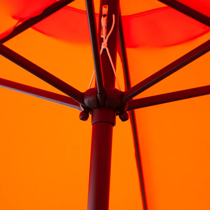 Image of an Orange Crank Handle Parasol