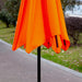 Image of an Orange Crank Handle Parasol