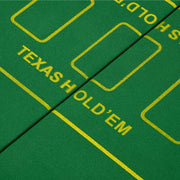 10 Player Foldable Poker Table Top With Cup Holders And Carry Bag For Game Nights Green AOSOM