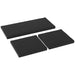 Black Garden Seat Cushion Pads Set of 3 for Rattan Furniture by Outsunny