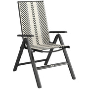 Grey Rattan Reclining Garden Chairs Set for Outdoor Relaxing Comfort by Outsunny