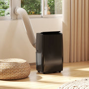 Portable Air Conditioner with Cooling and Dehumidifier for Bedrooms and Living Rooms Black AOSOM