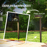 8 Pack Solar LED Garden Stake Lights Waterproof Pathway Lighting Auto On Off