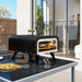 Portable Outdoor Gas Pizza Oven with 12 Inch Stone Peel and Thermometer Black by Outsunny