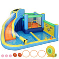 Children’s Inflatable Bouncy Castle With Slide and Water Play for Garden or Indoors Multicolour AOSOM
