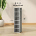 Set of Two CD Storage Units Holds 102 CDs, Space Saving Design, Cement Grey by HOMCOM