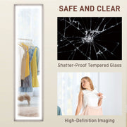 Full Length Mirror with Adjustable LED Light Grey by HOMCOM