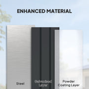 400L Galvanised Steel Garden Storage Box Weather Resistant by Outsunny