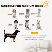 2 Piece Dog Pen Expansion Pack for 80cm High Pet Playpen with 3 Stakes for Small and Medium Dogs by PawHut