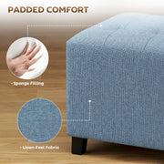 Storage footstool - Blue