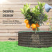 Light Green Galvanised Raised Garden Bed with Safety Edging and Gloves 120x120x43cm by Outsunny