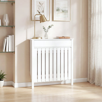 Radiator Cover with Storage Drawer for Hallway Safety and Organisation White Homcom