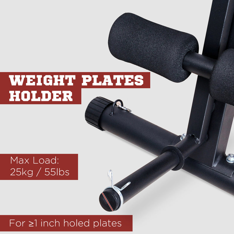 Foldable Adjustable Weight Bench for Strength Training and Sit Ups with Incline Red