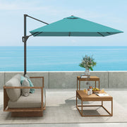 Cantilever Garden Parasol With Adjustable Tilt For Outdoor Shade Protection Outsunny