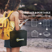 Black and White Reversible Outdoor Rug with LED Lights Ideal for RVs and Garden Use