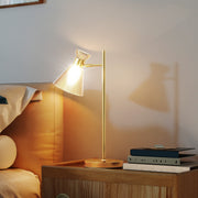 Modern Bedside Table Lamp With Adjustable Flower Head Ideal For Bedrooms And Studies Gold Tone