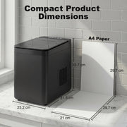 Ice Maker for Quick Chilled Drinks with 2 Ice Sizes and Touchscreen Control Black Homcom