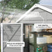 Grey Plastic Garden Shed With Foundation Kit, 7.9ft x 6.2ft by Outsunny