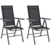 Set of 2 Folding Camping Chairs with Aluminium Frame and Breathable Mesh Seat by Outsunny