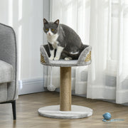 Multi Level Cat Tree Tower With Scratching Posts and Platforms For Indoor Play, Grey