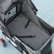 Charcoal Grey 3 Wheel Pet Stroller for Small and Miniature Dogs by Outsunny AOSOM