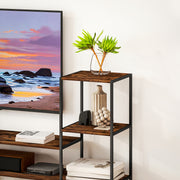 Industrial TV Stand With Storage Shelves For TVs Up To 60 Inches Ideal For Living Rooms