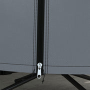 Grey Hanging Egg Chair Cover Waterproof Weatherproof 190 x 128cm by Outsunny