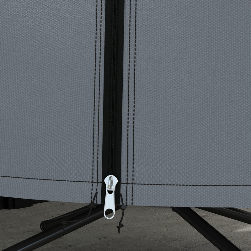 Grey Hanging Egg Chair Cover Waterproof Weatherproof 190 x 128cm by Outsunny