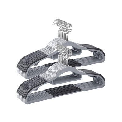 Set of 30 Non Slip Velvet Coat Hangers for Clothes Wardrobe Organisation by Songmics