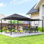 3x3m or 3x6m Garden Gazebo with Extendable Awning and Wheels UPF30+ Shelter for BBQs and Events by Outsunny