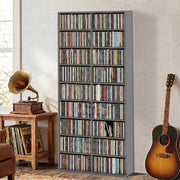 Tall Media Storage Unit Grey - image 2