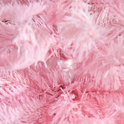 Close-up of fluffy pink branch tips on the tree