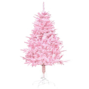 4ft pink artificial Christmas tree shown from the front on a white background